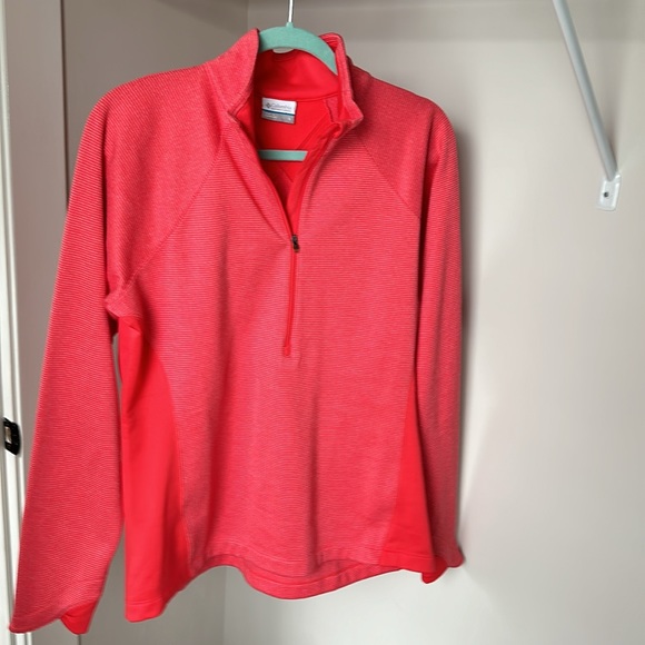 NWT Columbia Pullover Colorblock Pink 1/2 Zip Light Weight Size L - Picture 5 of 7